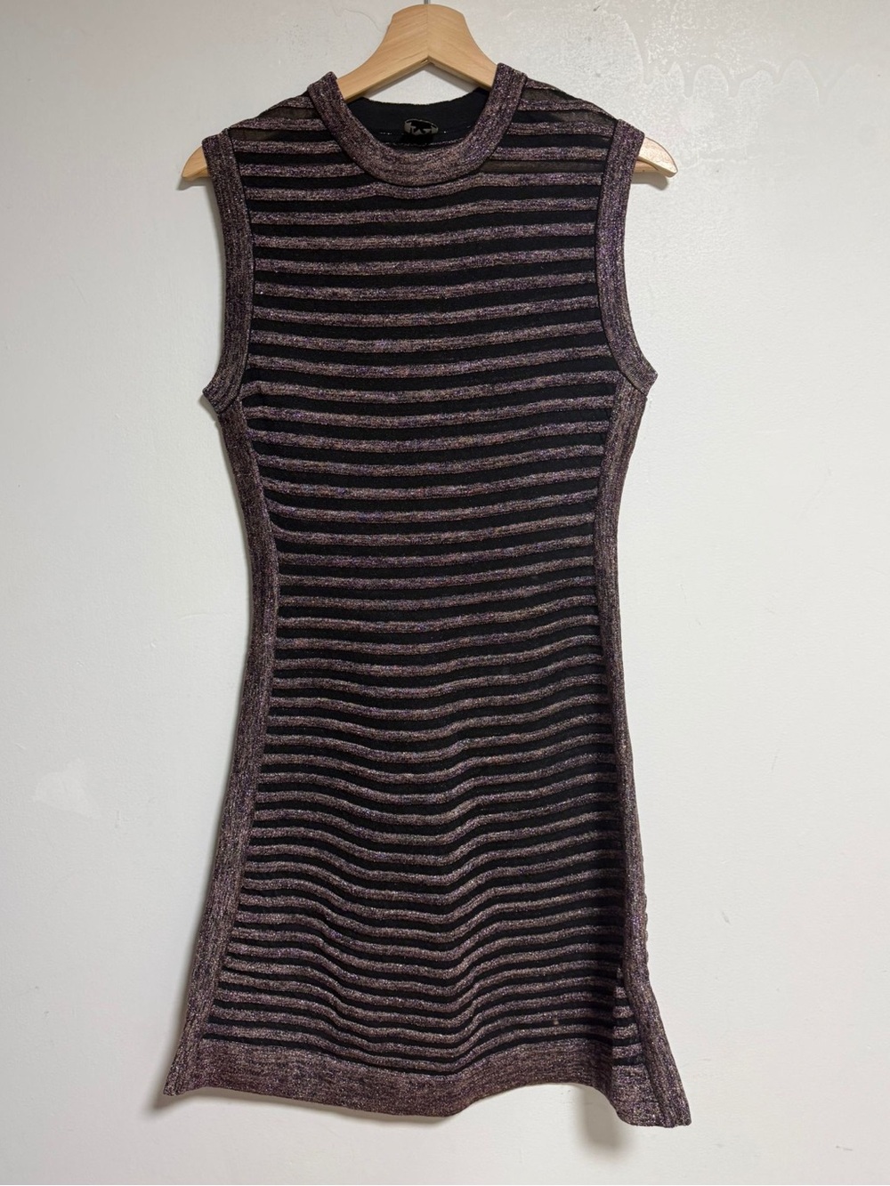 Missoni Metallic Stripe Sleeveless Knit Dress - S/M - Picture 2 of 10